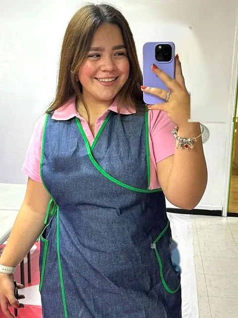 Federica lista para una clase de estimulación temprana